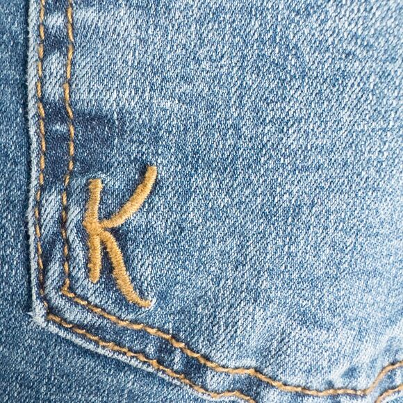 Kut From The Kloth Straight Leg Medium Wash Jeans Womens 14 ALTERED 28" Inseam - Picture 14 of 16